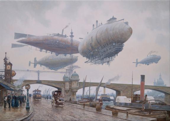 Vadim Voitekhovitch - Les Conqu&eacute;rants de l?Air, peinture ori