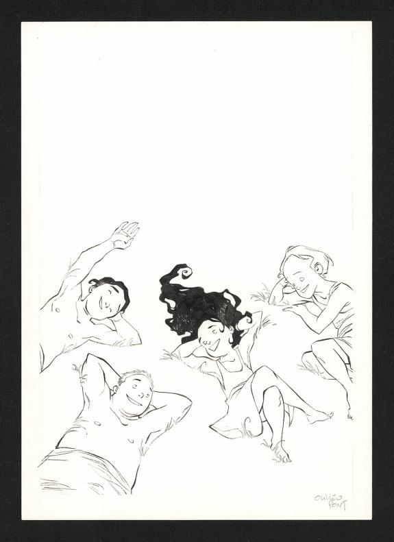 Olivier Pont - O&ugrave; le regard ne porte pas..., Illustration or