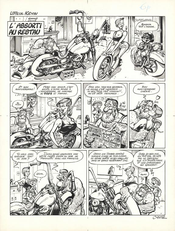 Coyote - Litteul K&eacute;vin, Litteul K&eacute;vin, Planche originale de 