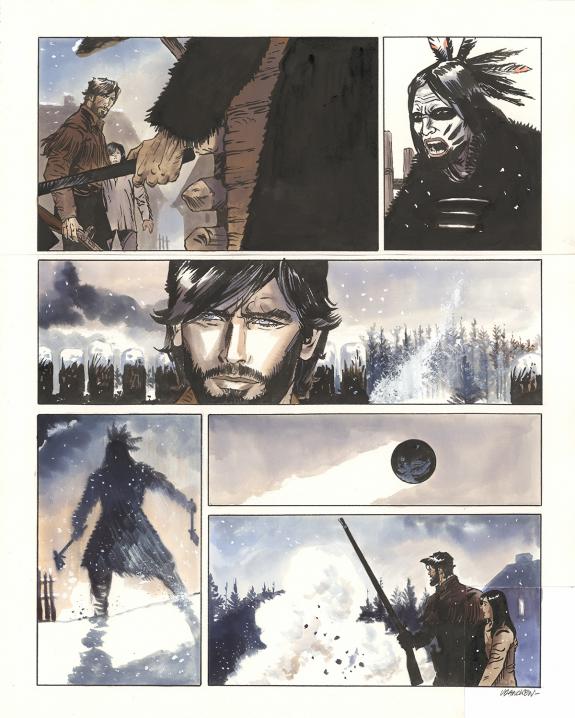 Bernard Vrancken - Nouvelle France, Chapitre V, planche orig