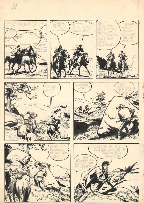 Jij&eacute; - Jerry Spring, La Piste du Grand Nord, Planche origina