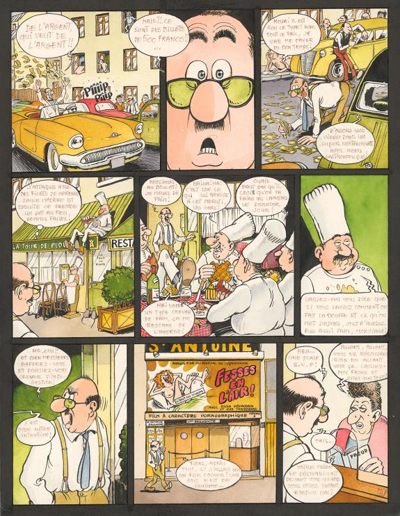 Frank Margerin - Le Domaine Hatcliff, Planche originale