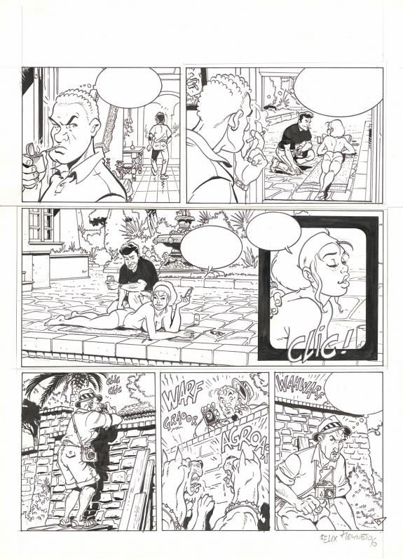 F&eacute;lix Meynet - Tatiana K., La Bo&icirc;te de pandore, Planche orig