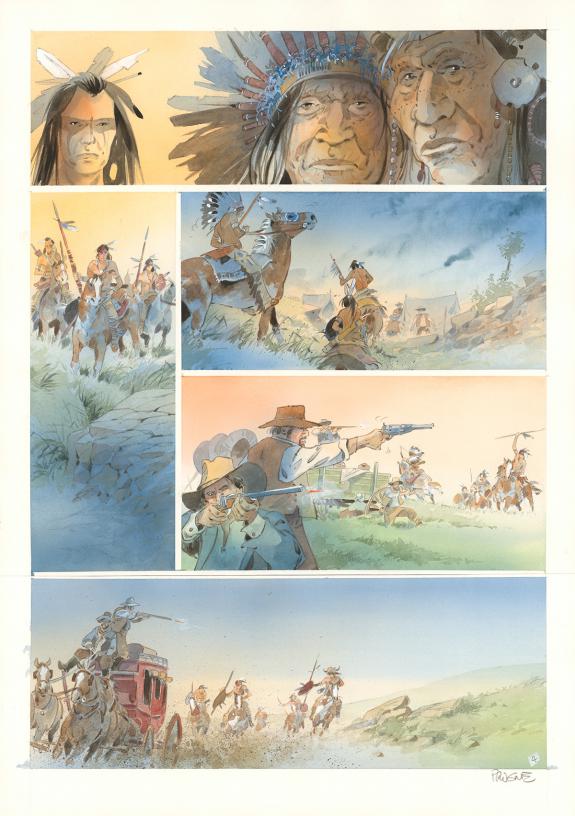Patrick Prugne - Cheyenne, Planche originale n&deg;04