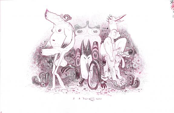 Dave Cooper - Hierarchy
Illustration originale, 2020
