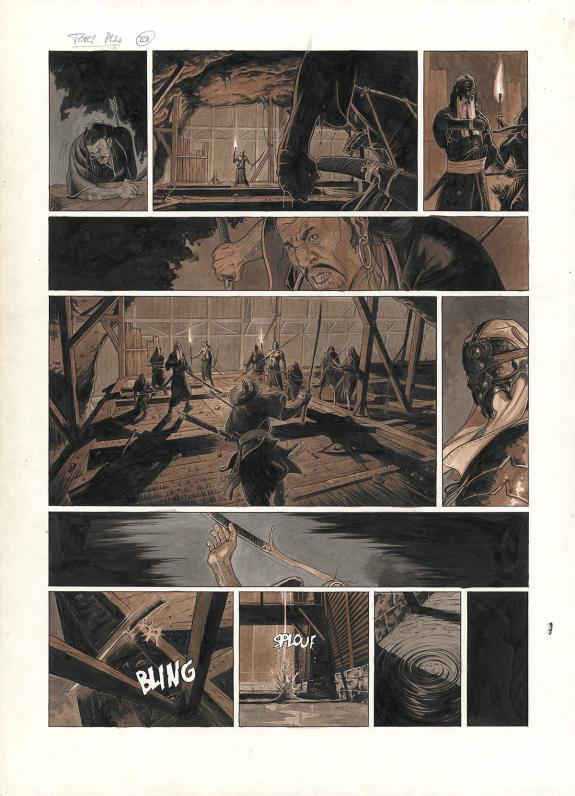Eric Bourgier - Servitude, Livre II - Drekkars, Planche orig