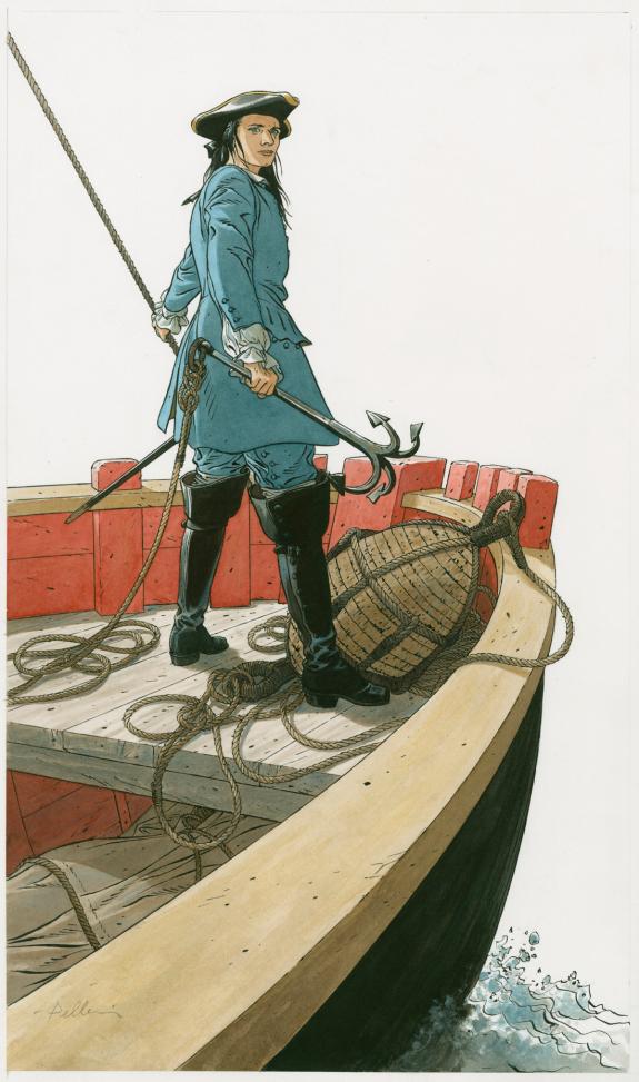 Patrice Pellerin - L'&Eacute;pervier, illustration originale