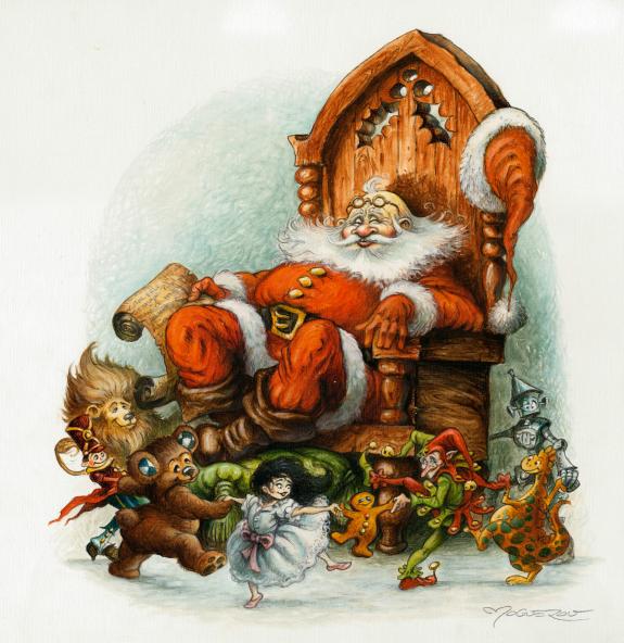 Pascal Mogu&eacute;rou - L'heure des f&eacute;es, Illustration originale, 