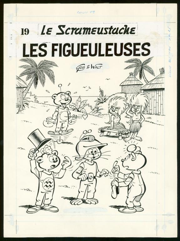 Roland Gos - Le Scrameustache, Les Figueuleuses, Couverture 