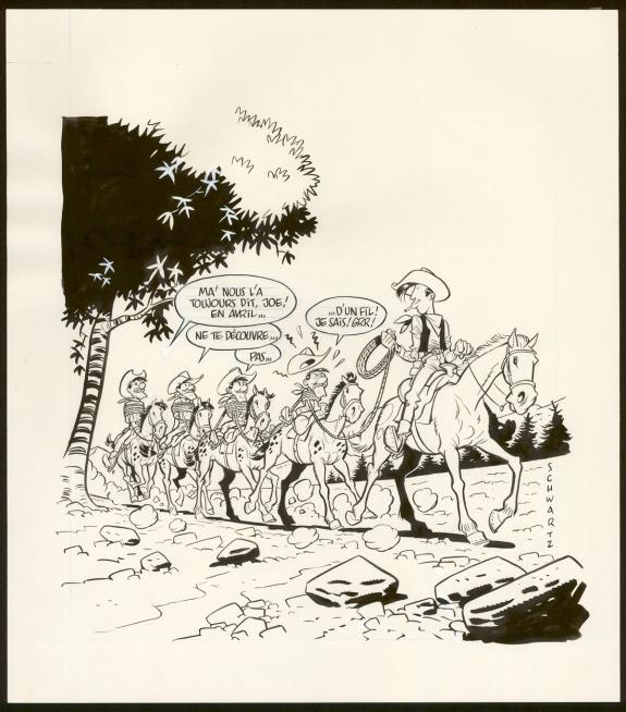 Olivier Schwartz - Illustration originale pour le Journal Sp