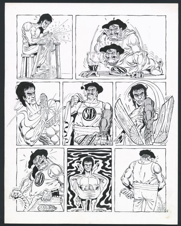 Marcel Gotlib - Rh&acirc;-Gnagna, Tome Deux, Planche originale n&deg;0