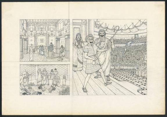 Marc Henniquiau - Pompe&iuml;, tome 2, Illustration originale