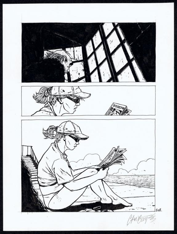 Christophe Chabout&eacute; - Tout seul, Planche originale n&deg;208