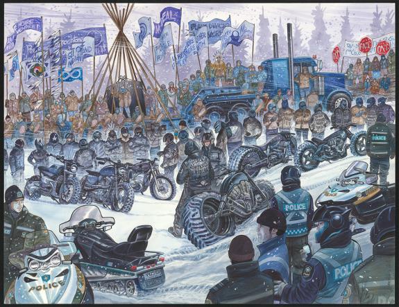 Philippe Gauckler - Kebek, L'Eternit&eacute;, Illustration original