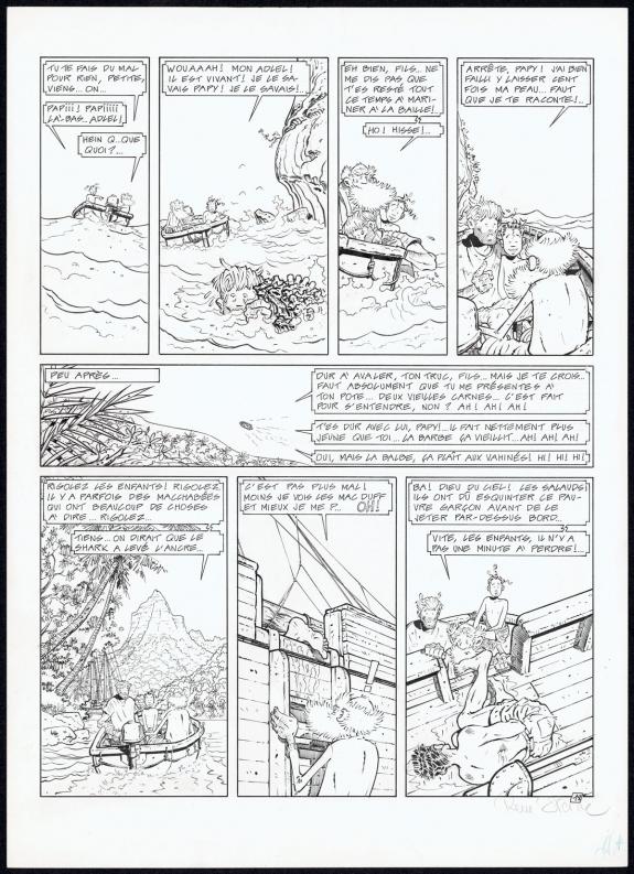 Ren&eacute; Sterne - Adler, Black Bounty, Planche originale N&deg;18