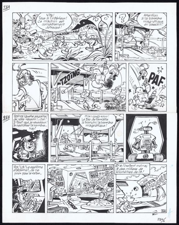 Roland Gos - Le Scrameustache, Le Ren&eacute;gat, Planche originale
