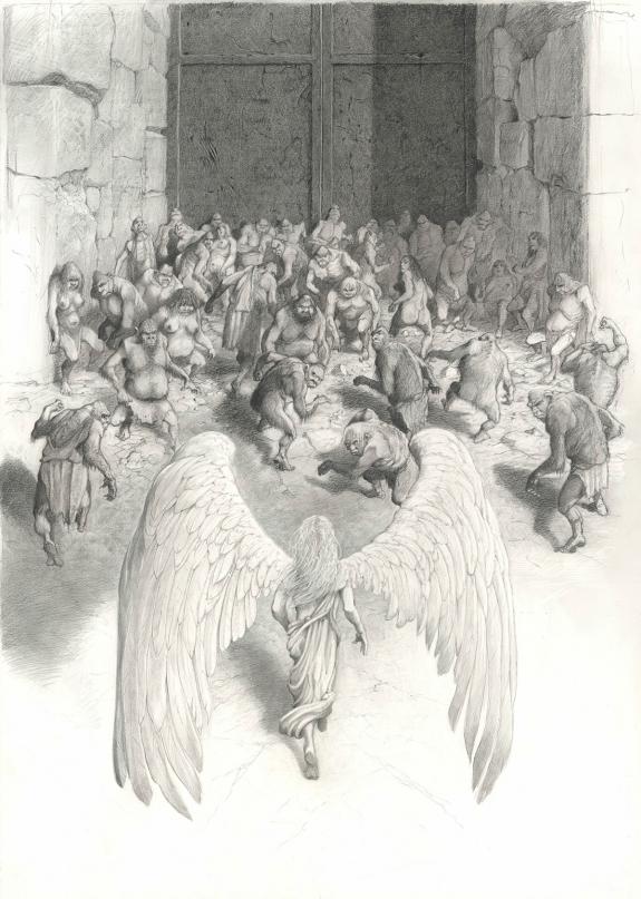 Paul & Ga&euml;tan Brizzi - L'Enfer de Dante, Planche originale n