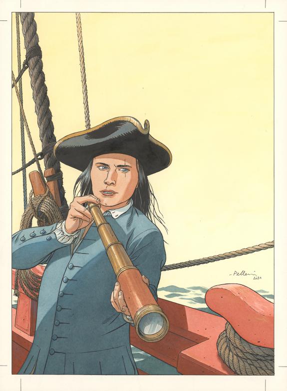 Patrice Pellerin - L'&Eacute;pervier, Illustration originale