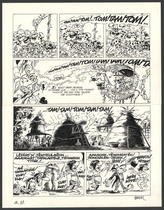 Batem - Le Marsupilami, Magie blanche, Planche originale n&deg;2