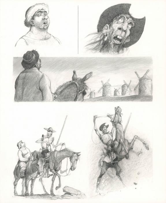 Paul & Ga&euml;tan Brizzi - Don Quichotte de la Manche, Planche o