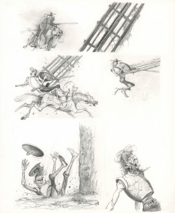 Paul & Ga&euml;tan Brizzi - Don Quichotte de la Manche, Planche o