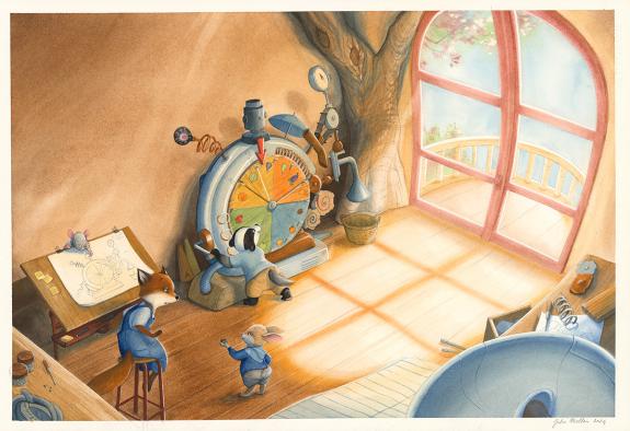 Julie Mellan - Les G&eacute;niales inventions de L&eacute;onard le renard,