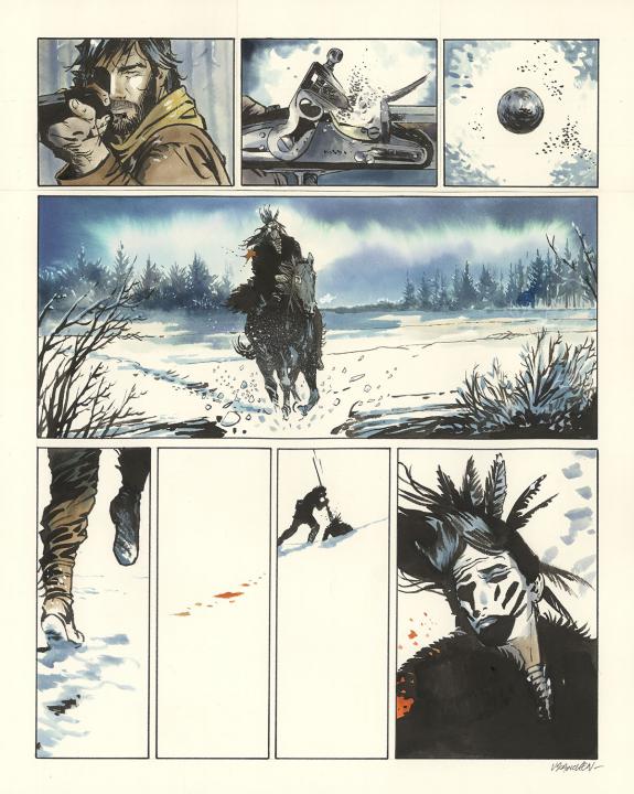 Bernard Vrancken - Nouvelle France, Chapitre I, planche orig