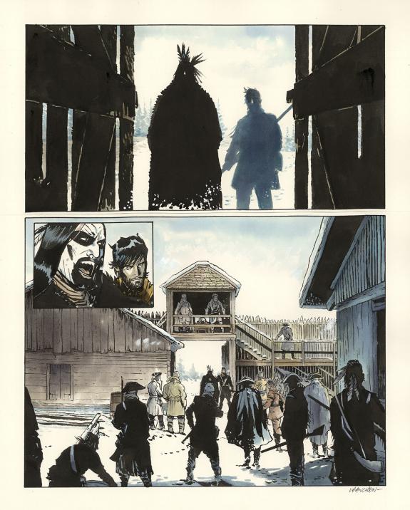 Bernard Vrancken - Nouvelle France, Chapitre I, planche orig