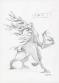 Manchu - Lot de neuf croquis de cr&eacute;atures : Kears, H&eacute;b&eacute;-ty, 