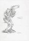 Manchu - Lot de neuf croquis de cr&eacute;atures : Kears, H&eacute;b&eacute;-ty, 