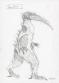 Manchu - Lot de neuf croquis de cr&eacute;atures : Kears, H&eacute;b&eacute;-ty, 