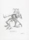 Manchu - Lot de neuf croquis de cr&eacute;atures : Kears, H&eacute;b&eacute;-ty, 