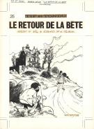 Will - Tif et Tondu, Le Retour de la B&ecirc;te, Couverture origin