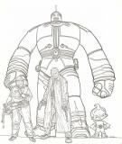 Geof Darrow - Hard Boiled, Illustration originale 