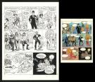 Crisse - Lorette et Harpye, Planche originale n&deg;18 accompagn
