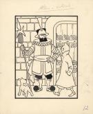 Herg&eacute; - Tintin, Le Sceptre d'Ottokar, Illustration originale