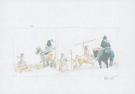 Patrick Prugne - Cheyenne, Illustration originale, recherche