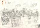 Karl Kopinski - Game AT 43, Scene soldat, illustration origi