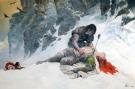  Thorgal - illustration originale "La guerri�re mourante"  