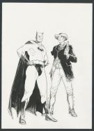 Fran&ccedil;ois Boucq - Illustration originale - Batman et le Bounc