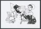 F&eacute;lix Meynet - Double M, Carton d'invitation r&eacute;alis&eacute;e en 199