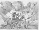 Fr&eacute;d&eacute;ric Pillot - Orlando Furioso, Crayonn&eacute; original chapitr