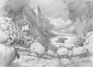 Fr&eacute;d&eacute;ric Pillot - Orlando Furioso, Crayonn&eacute; original chapitr