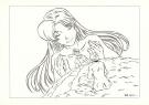 Patricia  Lyfoung  - La Rose &eacute;carlate , Illustration origina